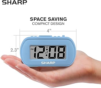 Amazon.com: Sharp Digital Alarm Clock – Tactile Case with Soft
