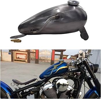 Amazon | 未塗装シルバーオートバイ8L燃料タンクオイルタンクホンダ