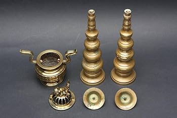 銅製 燭台 仏堂 仏具 工芸品 置物 銅製 燭台 仏堂 仏具 工芸品 置物
