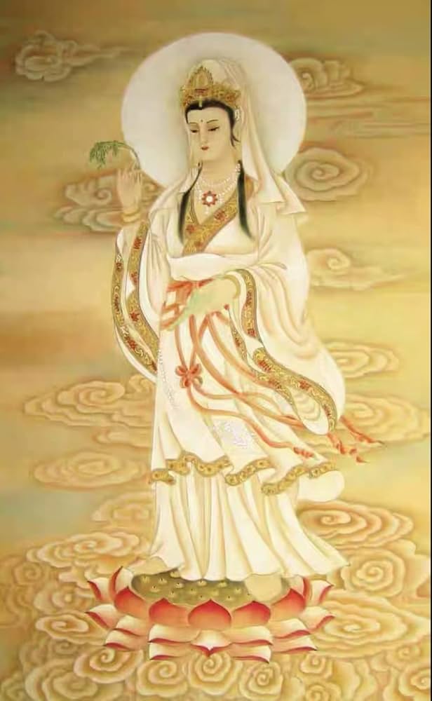 Amazon | 5Dダイヤモンド塗装キット観音菩薩の肖像画人気ダイヤモンド