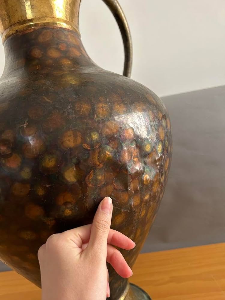 Amazon.co.jp: イタリア アンティーク 真鍮 花瓶 水差し 花器 フラワー