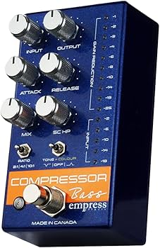 Amazon.com: Empress Effects Bass Compressor Effects Pedal, Blue
