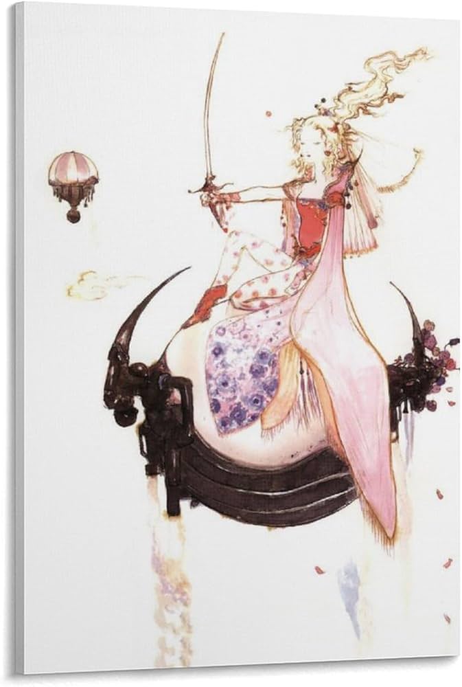 ファイナルファンタジー11「ジラートの幻影」B2ポスター 天野喜孝