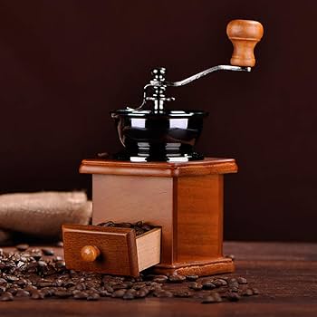 Amazon｜木製 アンティーク コーヒーミル 手動 手挽き コーヒー豆