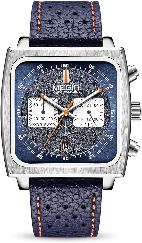 Amazon.com: MEGIR Men's Rectangle Business Work Analogue Quartz