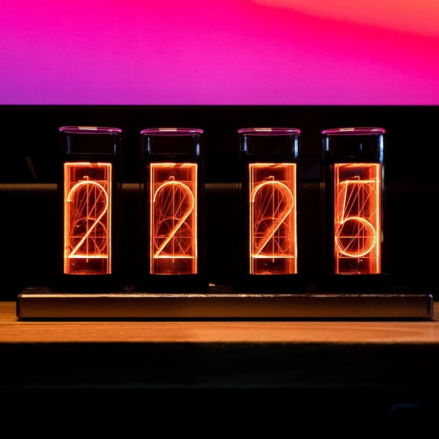 Amazon.com: GUAZI STORE Simulate Nixie Clock, RGB Creative Desktop