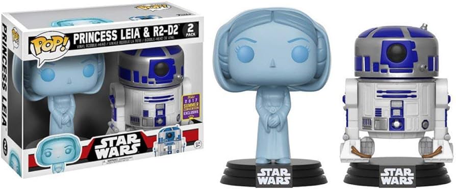 Amazon.com: Funko 20041 Holographic Princess Leia and R2-D2 Vinyl