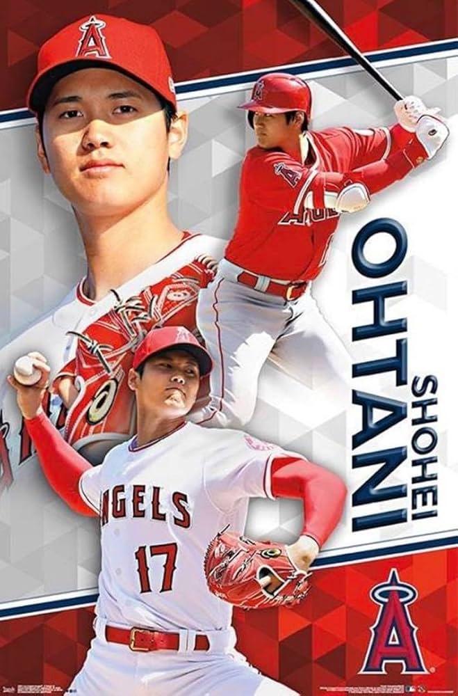 Amazon.co.jp: 大谷翔平 二刀流 オフィシャルポスター ロサンゼルス