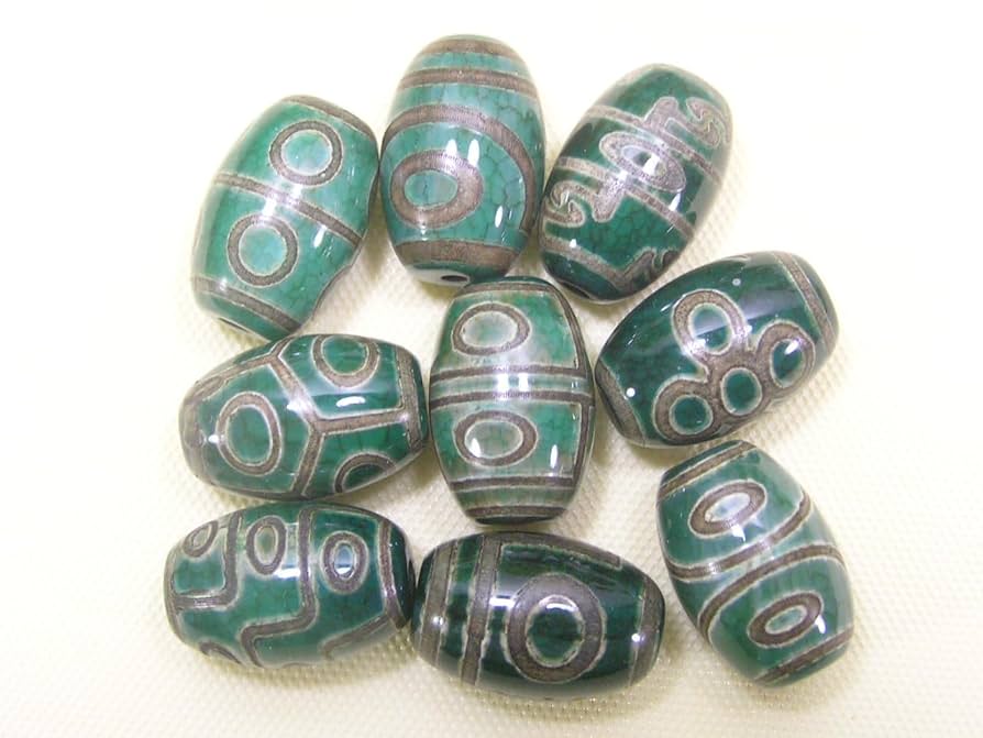 8 老礦天珠 二眼天珠 天珠 天然石 風水 御守 占い