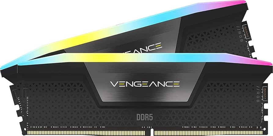 CORSAIR VENGEANCE RGB DDR5 RAM 32GB (2x16GB) 5600MHz CL40-40-40-77