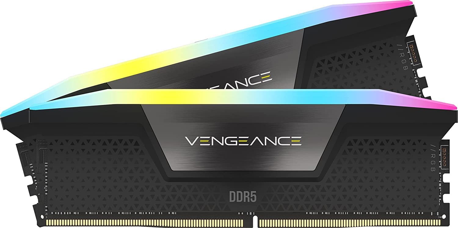 CORSAIR VENGEANCE RGB DDR5 RAM 32GB (2x16GB) 5600MHz CL40-40-40-77