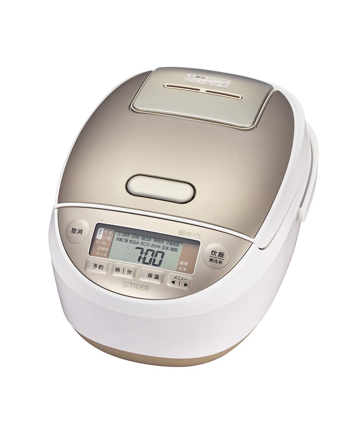 TIGER◇炊飯器 炊きたて JPV-A100 マットホワイト 5.5号炊き TIGER