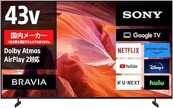 傷ありSONY 43V型 4K 液晶テレビ BRAVIA 今週限定 傷ありSONY 43V型 4K