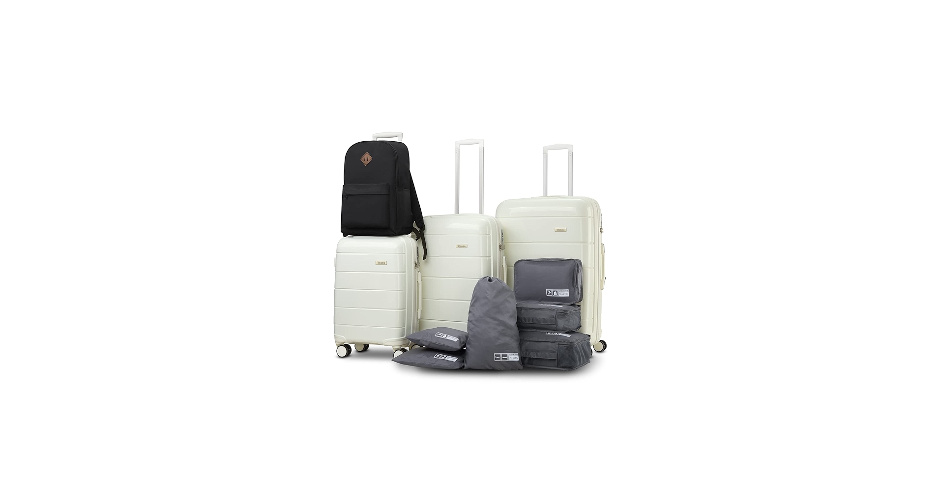 Amazon.com | Imiomo Luggage Hardside Suitcase Set, 3 Piece Travel