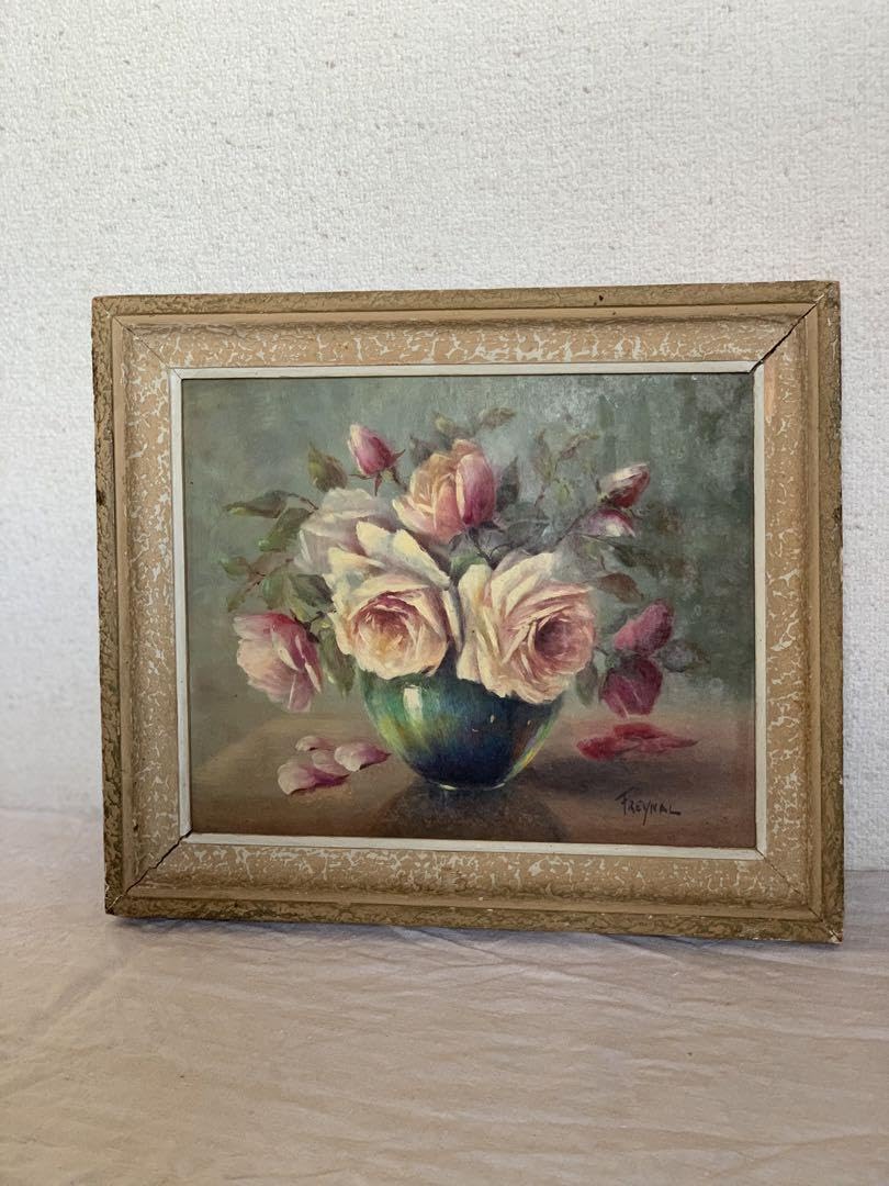 フランスアンティーク 油絵 フランスヴィンテージ油絵