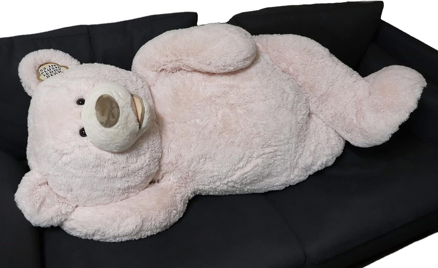 Amazon.co.jp: HUGFAN クマのぬいぐるみ ピンクベージュ 約134cm