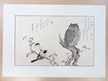 Amazon.co.jp: 完品 喜多川歌麿『絵本百千鳥』（手摺浮世絵木版画全15