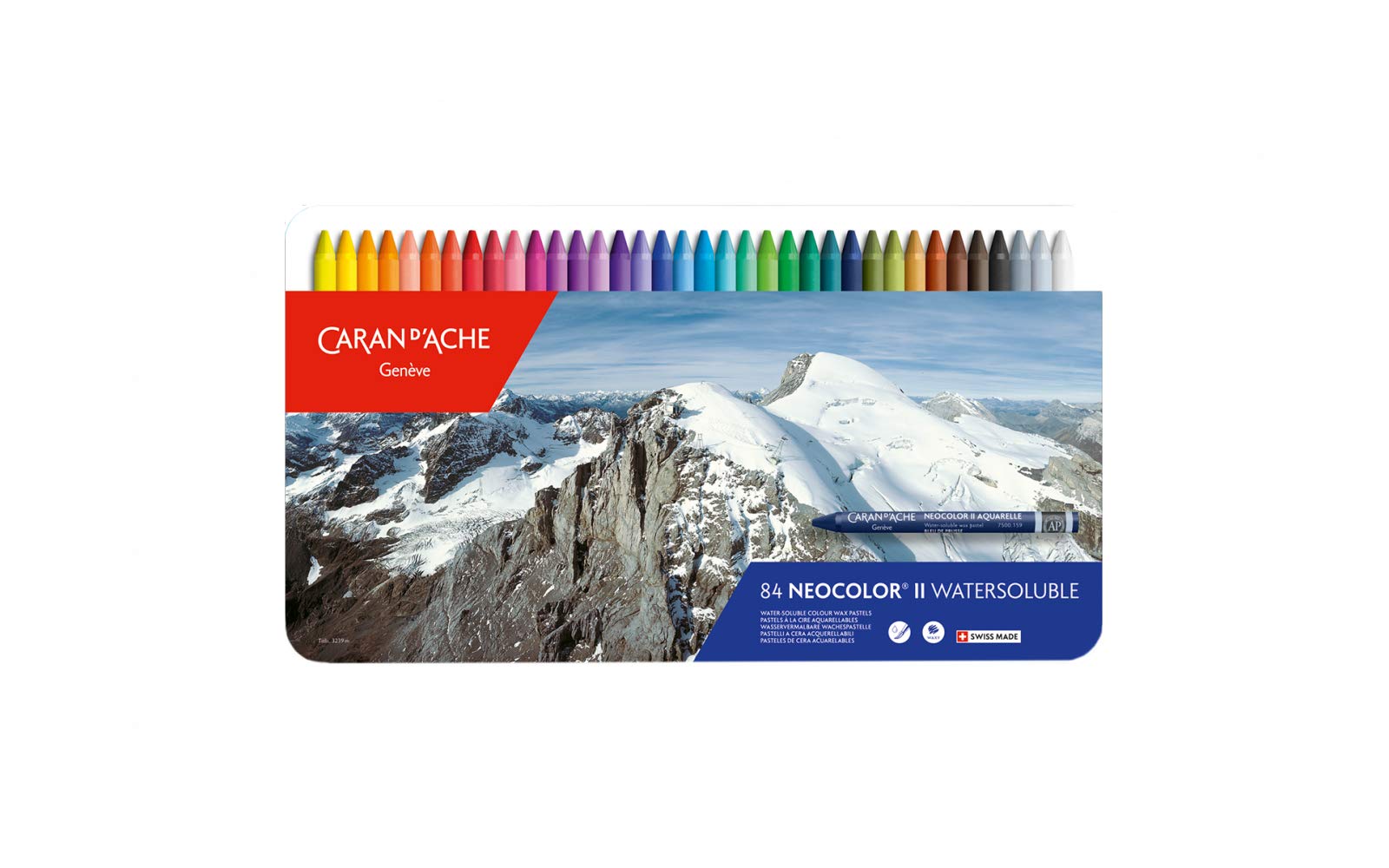 Caran d'Ache Classic Neocolor II Water-Soluble Pastels 84 Colors