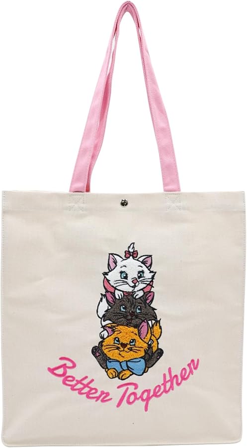 Amazon | [ディズニー] マリーちゃん キャンバス さがら刺繡トート