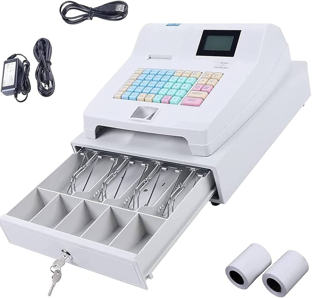 BCDYH レジスター 48キーディスプレイ 58mmサーマルプリンター搭載