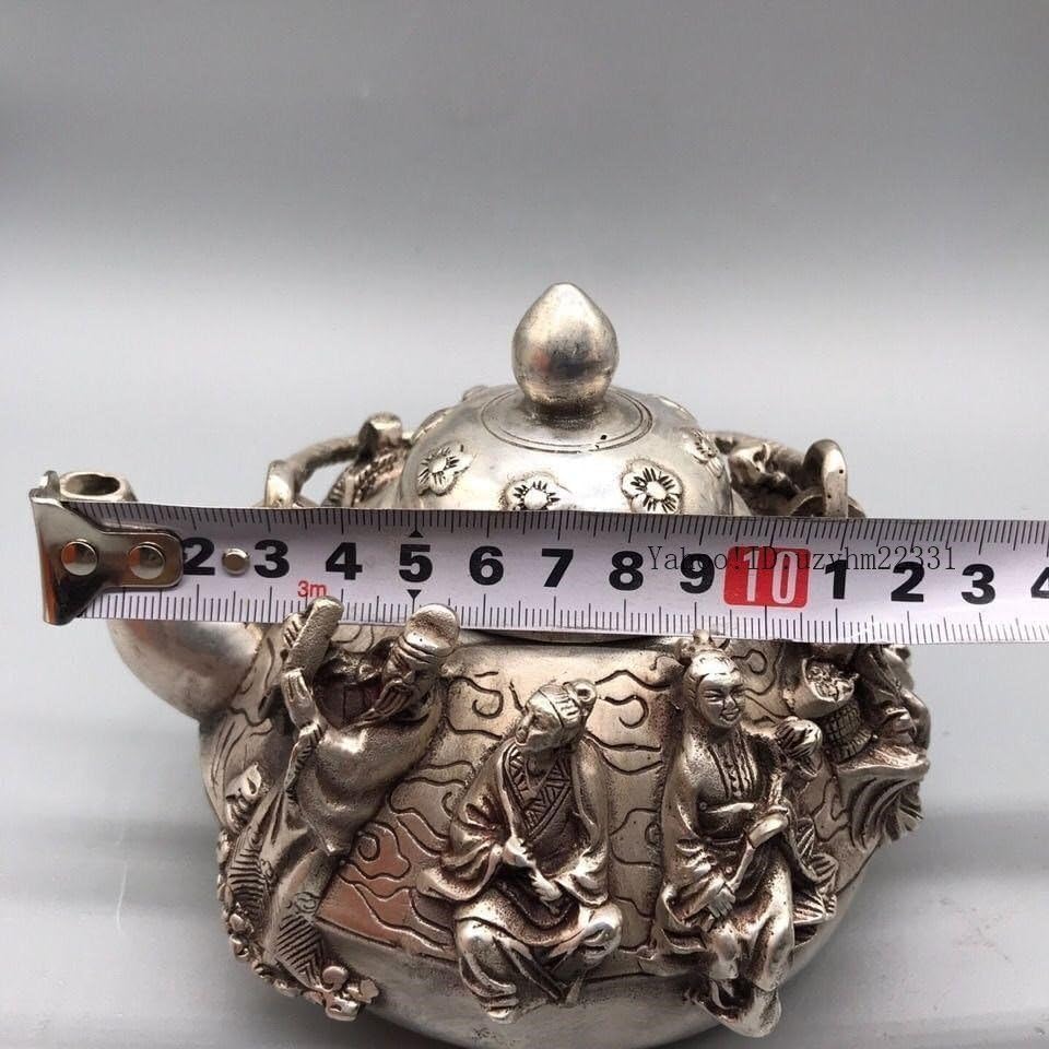 売れ筋 銅器 祥雲茶壺 酒壺 茶道具 煎茶器 工芸品 置物 中国茶器 粉彩