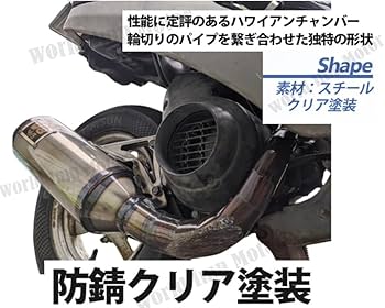 Amazon | ホンダ 用 縦型 ディオ V8 チャンバー マフラー ライブディオ