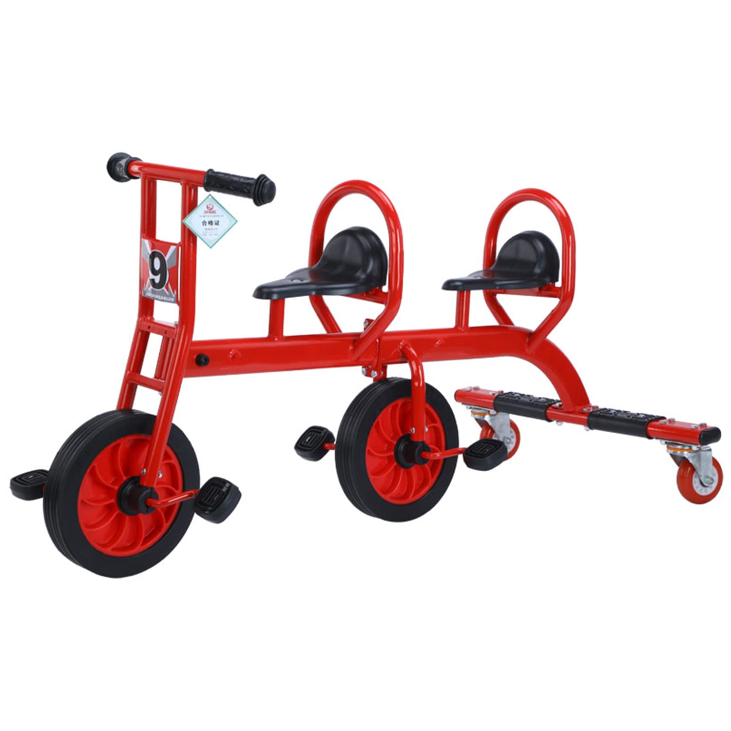 新品未使用 子供用三輪車 ダブルシート ピンク 補助席付き Amazon.co