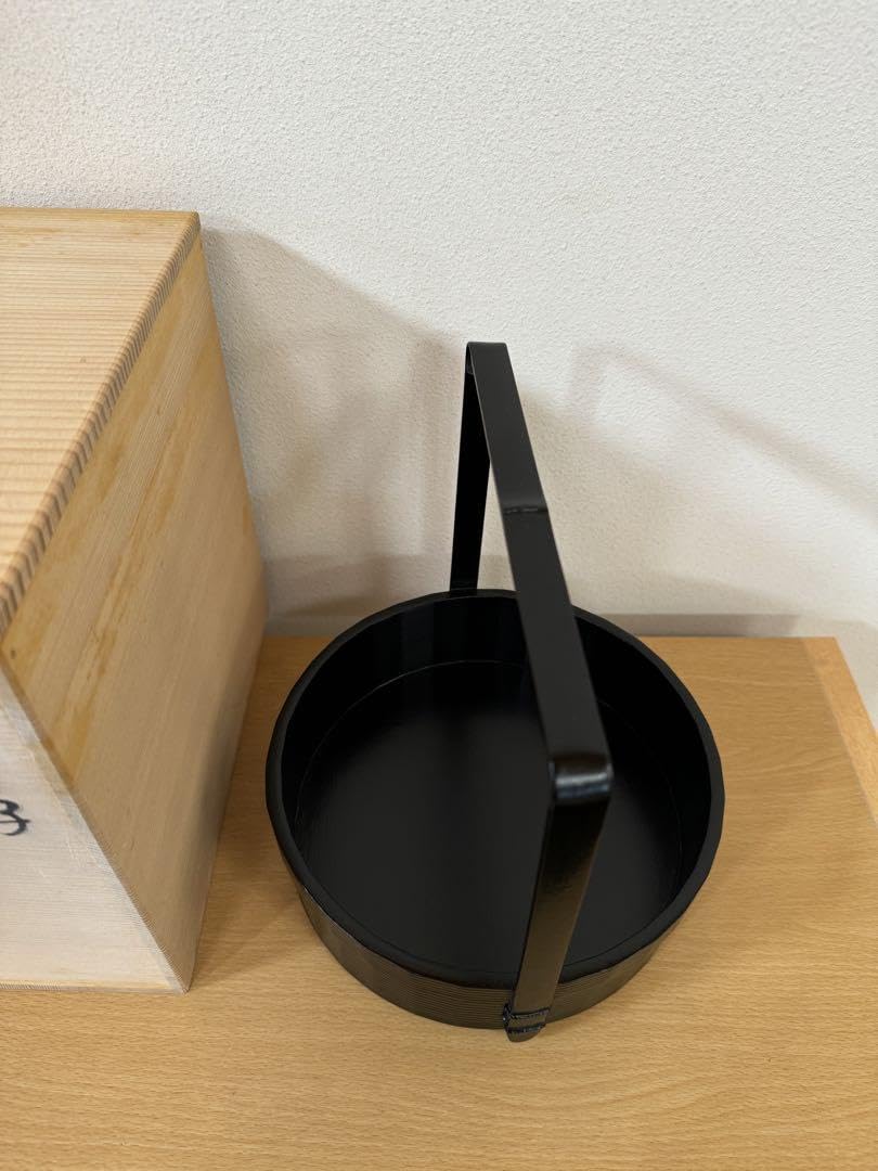 Amazon.co.jp: 宗旦好 一閑 丸手付莨盆 昭斎作︎煙草盆 たばこ盆