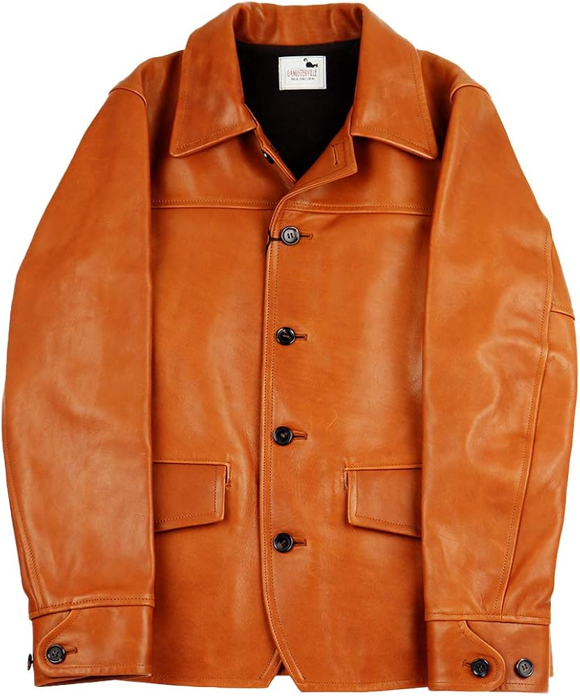 Amazon | [GANGSTERVILLE] 2XL 30'S CAR - COAT HORSE HIDE ギャング