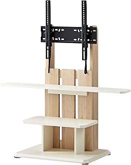 Amazon.co.jp: 朝日木材加工 ASAHI WOOD: 壁寄せテレビスタンド
