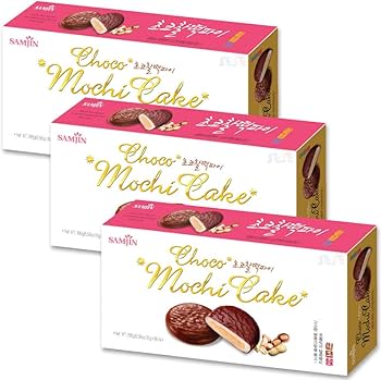 Amazon | SAMJIN チョコもちパイ 186g(6P) 3個セット / 餅パイ