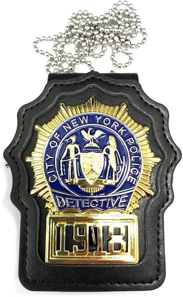 米国ポリスバッジ NYPD【ニューヨーク市警 DETECTIVE】PFホルダー付