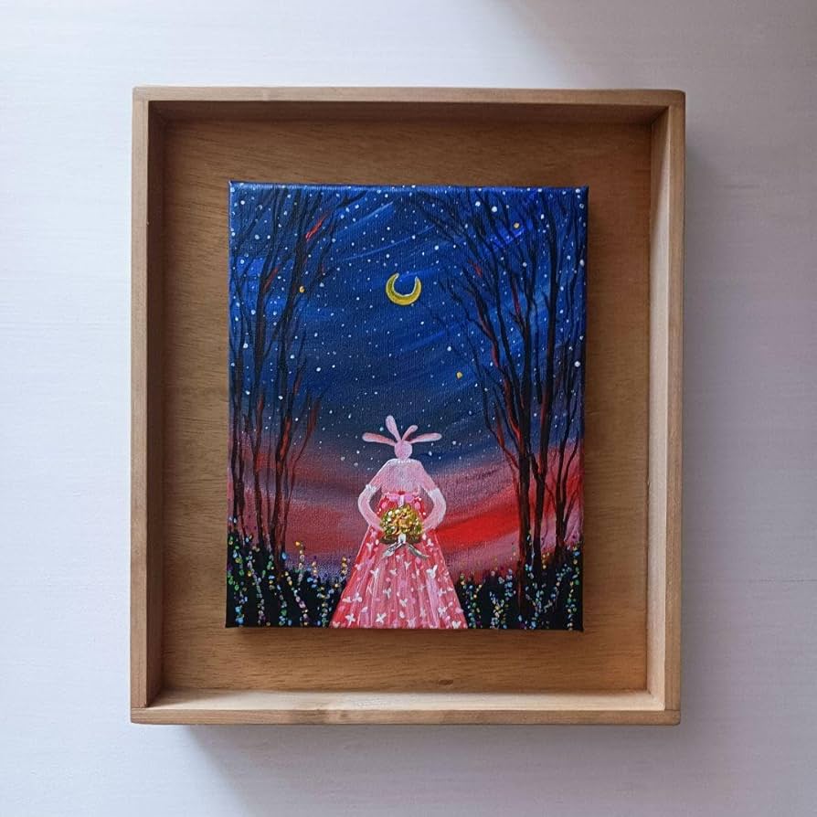 ✿月野乃亜 Unique F15／652×530mm 現代アート 25827 ✿月野乃亜