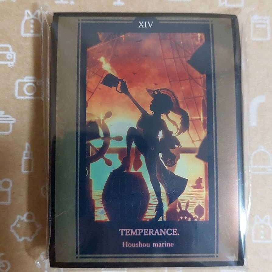 ホロライブ かなた トワ マリン ぺこら シオン タロットスリーブ