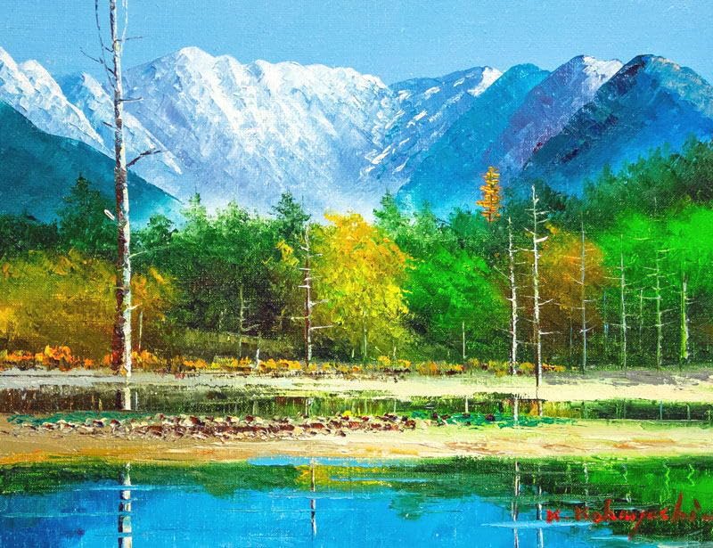 小林幸三 油彩画 大沼湖 【公式通販】