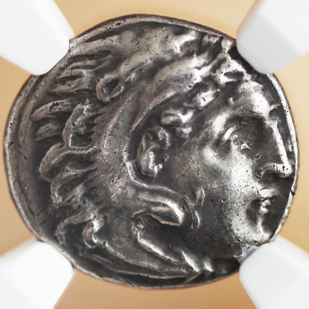 アレクサンドロス3世【VF】 トラキア王国 アレキサンダー大王ドラクマ銀貨