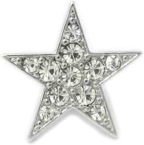 Amazon | キラキラスター/ピンブローチ/星/ラベルピン/KS34001