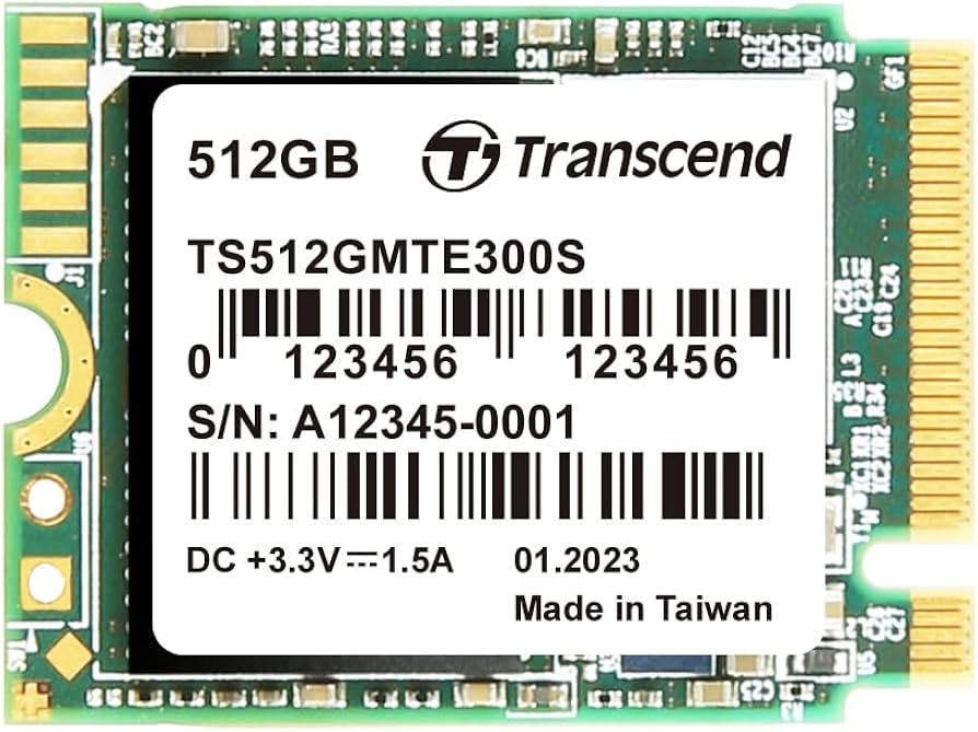 Amazon.com: Transcend 512GB MTE300S M.2 2230 PCIe Gen3x4 SSD, SLC