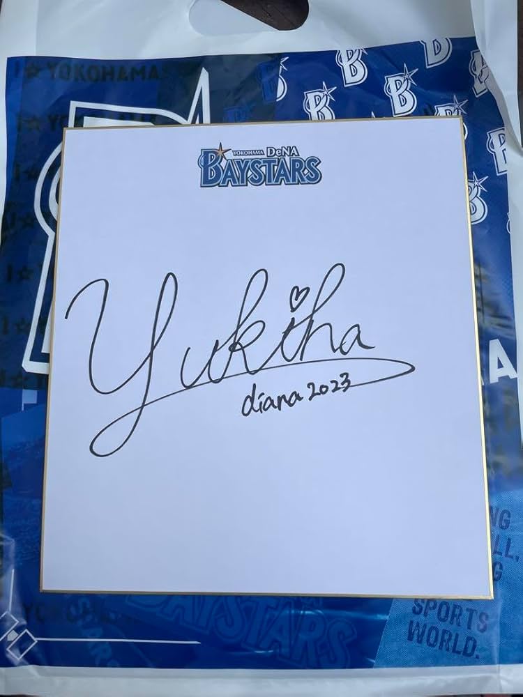 diana Fuka ブラインド直筆アクリル色紙 ベイスターズdiana Fuka 直筆