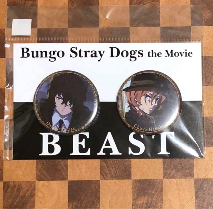 文豪ストレイドッグス 缶バッジセット 太宰治中原中也