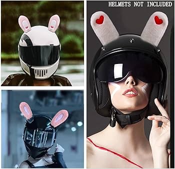 Amazon | ヘルメット用の2 PCのウサギの耳をかわいいヘルメット耳