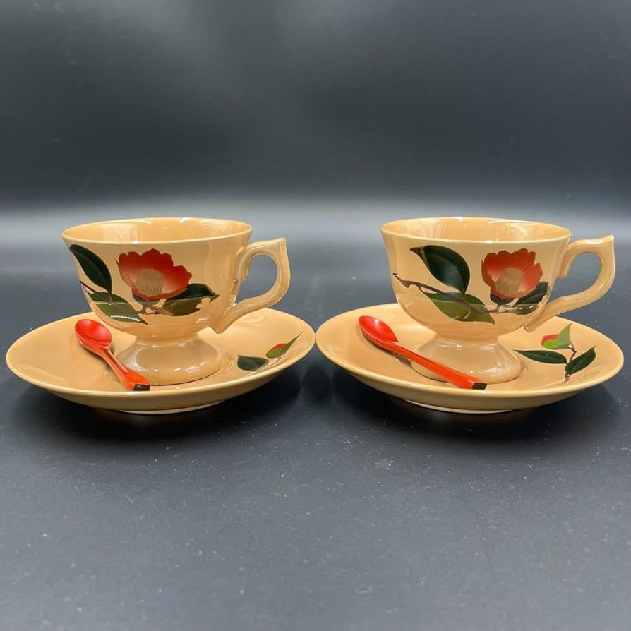 都屋】25 輪島塗 輪島 五島屋謹製 西村國峰刀「コーヒーカップ」4客 共