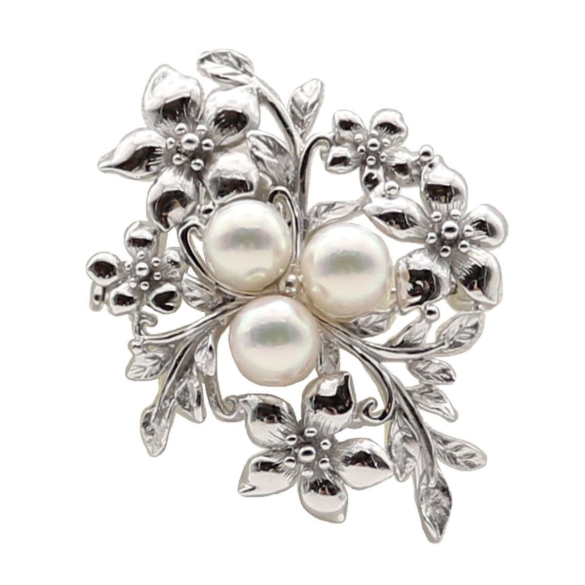 TASAKI アコヤ真珠 パール ブローチ 6.0-7.0mm WGK14