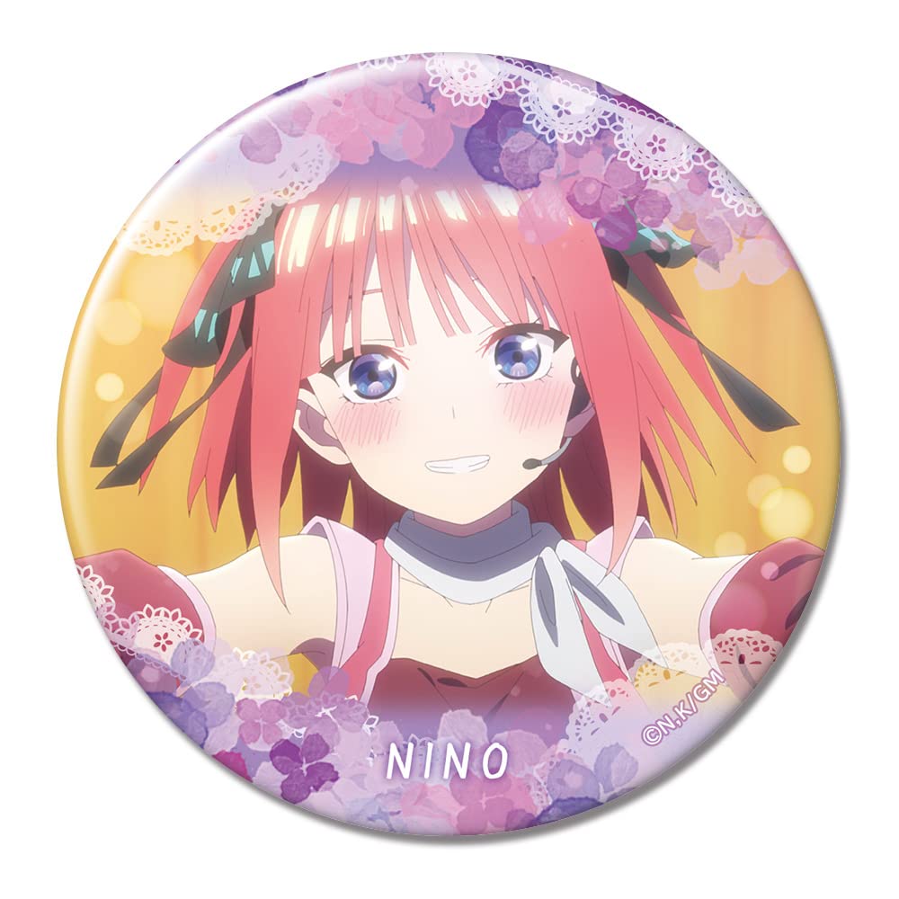 五等分の花嫁×TheキャラSHOP モノクロ 花嫁展 缶バッジ 中野二乃 五等