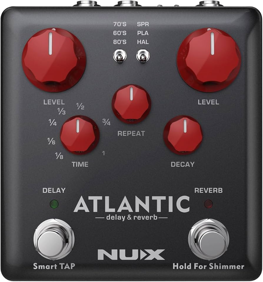 Amazon.com: NUX Atlantic Multi Delay and ReverbPedal with Inside