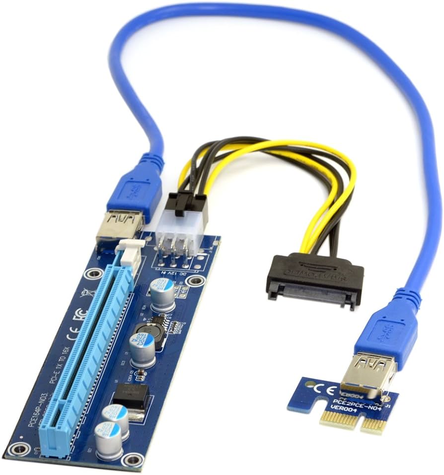 Amazon.co.jp: JSER PCI-E 1x - 16x マイニングマシン 強化