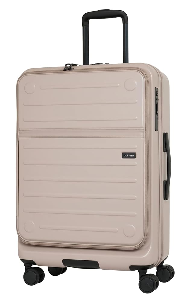 ラスト1点【lanbao】スーツケースアルミTSAロックMサイズ65Lシルバー