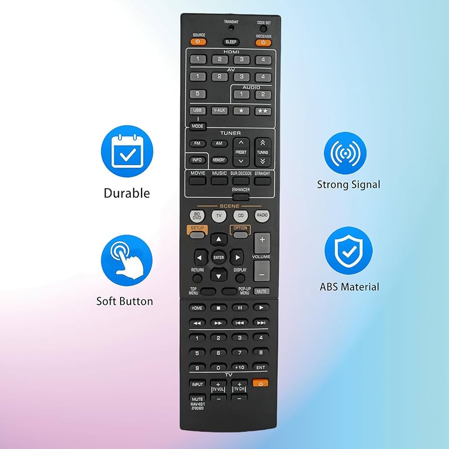 Amazon.com: Replacement Remote Control Compatible for Yamaha RX