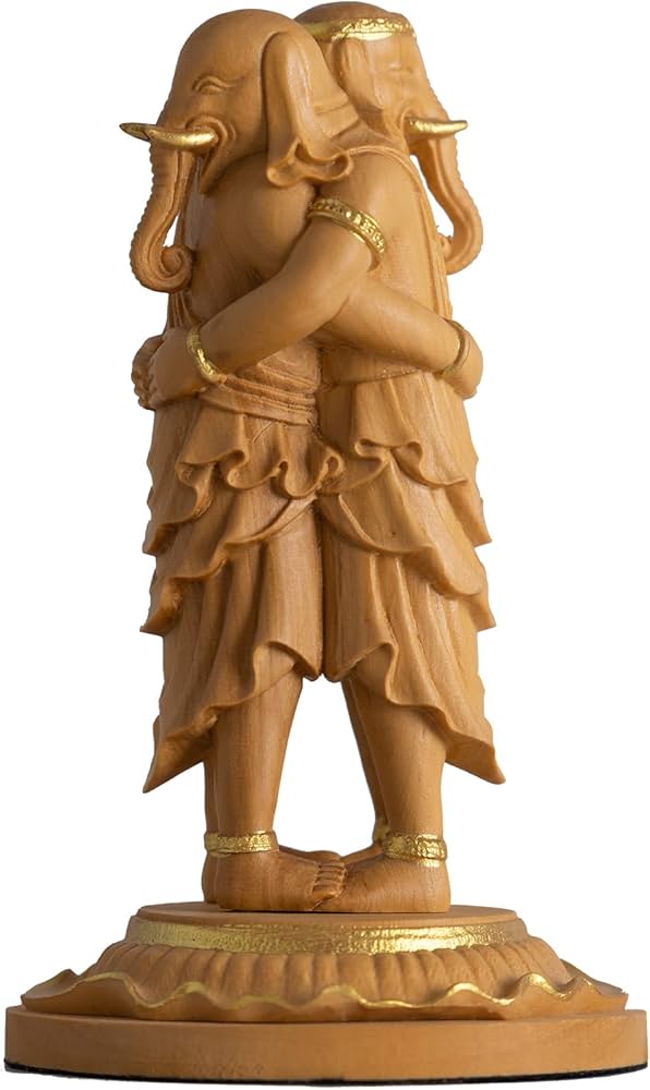 Amazon.co.jp: 極小仏 歓喜天 8.8cm（木製：ツゲ 金泥仕上）＿聖天