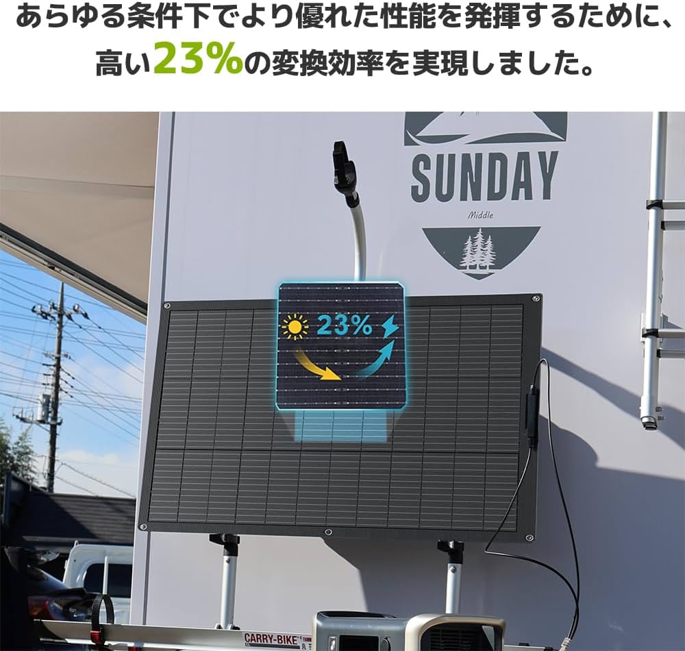 Amazon | 【耐久25年・ETFE素材】LVYUAN(リョクエン) 100W